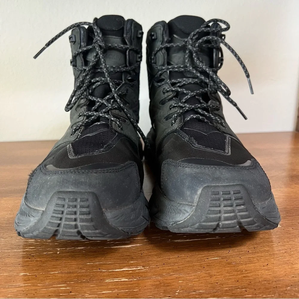 Hoka Black Rugged Sole Boots